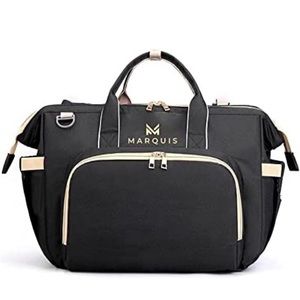 New Marquis Baby Diaper Bag All in One Travel Pack with Foldable Bassinet